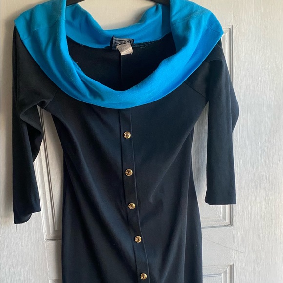 Timely Trends off the shoulder dress size 11 pullover 3/4 sleeves Made USA vtg - Picture 3 of 11